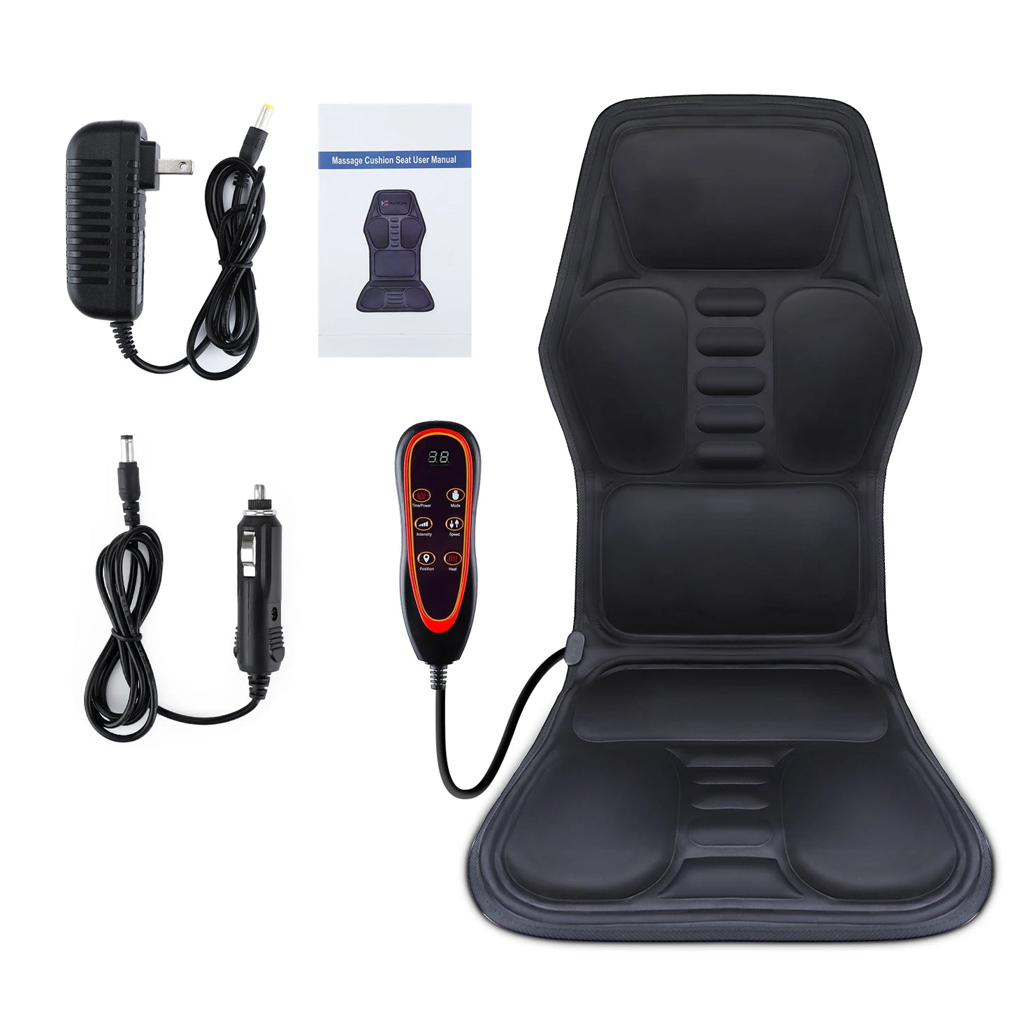 Full Body Massage Cushion with Heat for Home, Office & Car