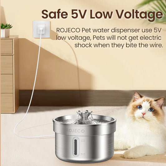 Smart Stainless Steel Pet Water Fountain