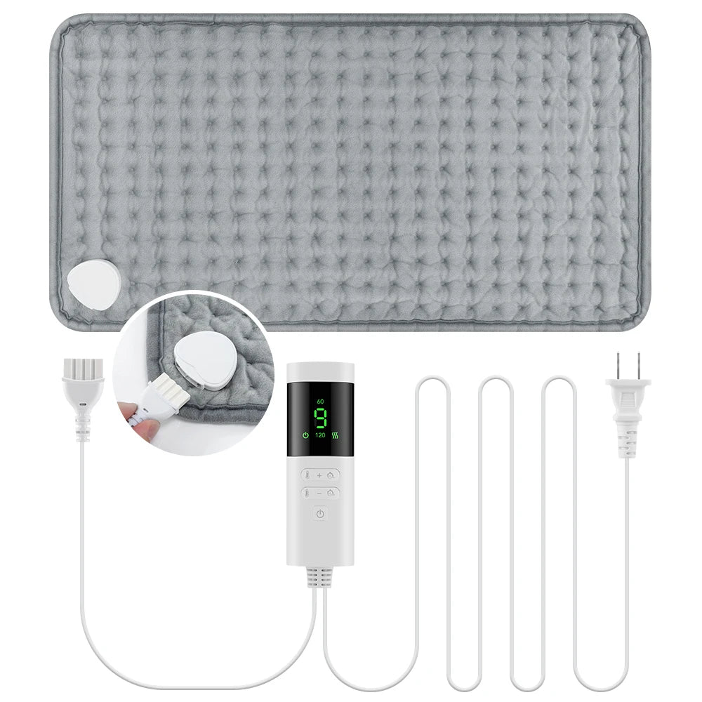 Electric Heating Pad for Back, Neck & Shoulders (30×60 cm)