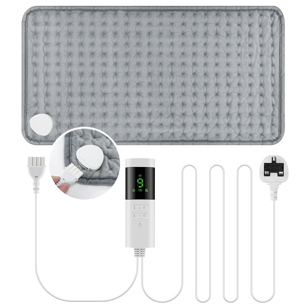 Electric Heating Pad for Back, Neck & Shoulders (30×60 cm)