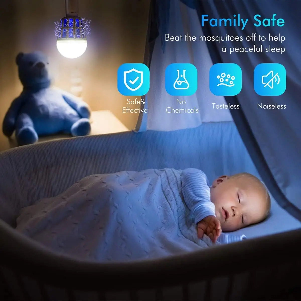 Zap Glow™ LED Bug Zapper Bulb