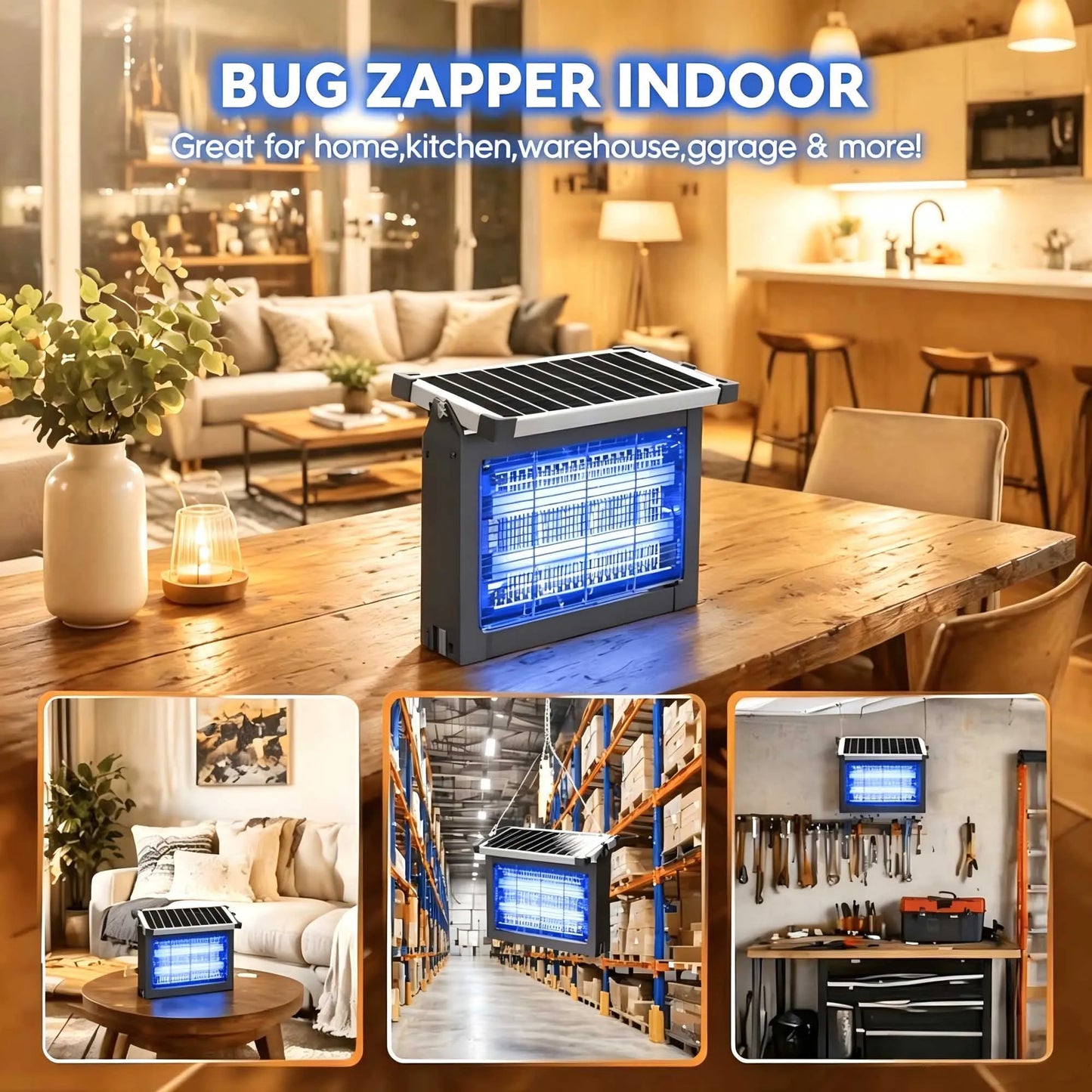 Bug Shield Solar
4500V Solar Mosquito & Bug Zapper