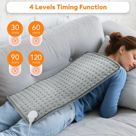 Electric Heating Pad for Back, Neck & Shoulders (30×60 cm)