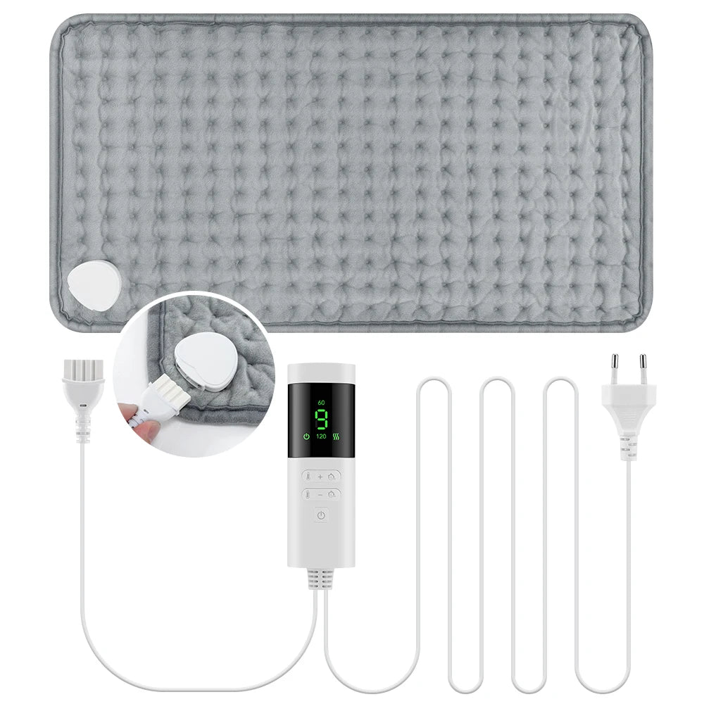 Electric Heating Pad for Back, Neck & Shoulders (30×60 cm)
