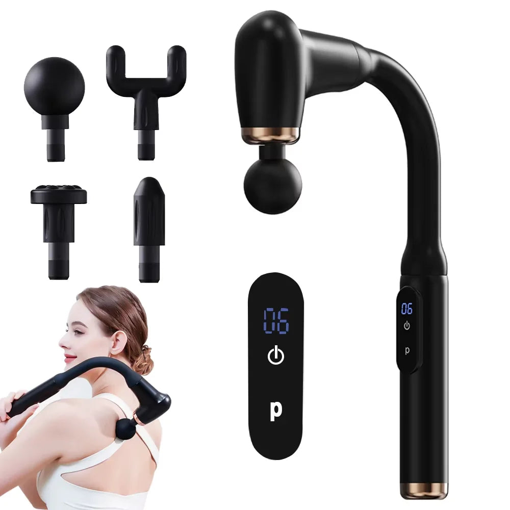 ReachRelief Pro
Deep Tissue Massage Gun with Ergonomic Handle & 9 Speed Levels