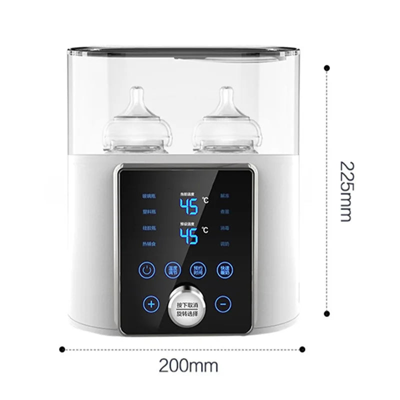 WarmNest
8-in-1 Smart Baby Bottle Warmer & Sterilizer for 2 Bottles