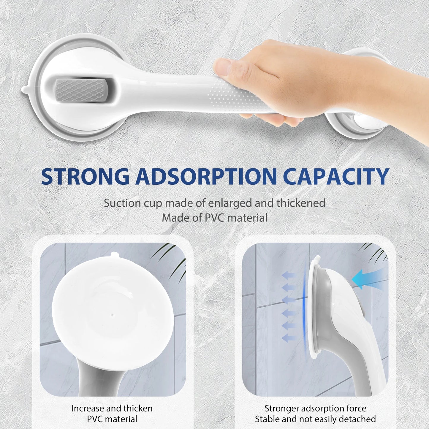 Secure Grip™ Suction Grab Bar
