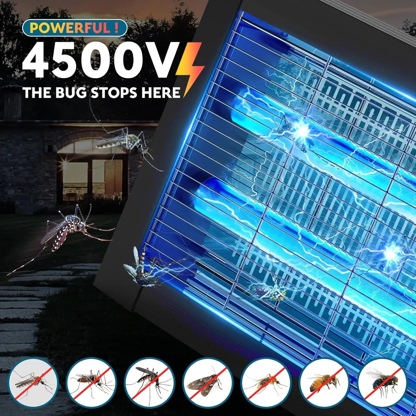 Bug Shield Solar
4500V Solar Mosquito & Bug Zapper