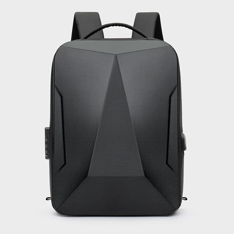 Waterproof Shell Anti-Theft Laptop Backpack with USB Charging Port