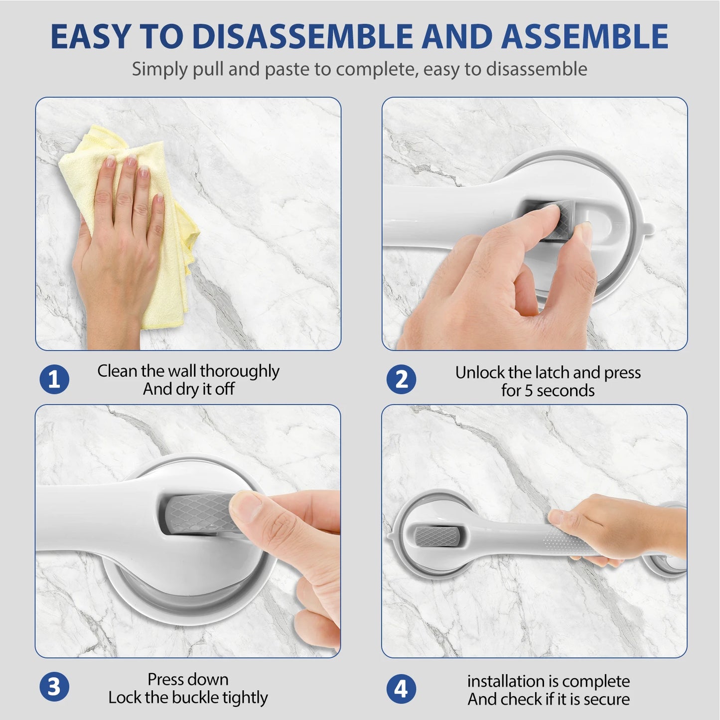 Secure Grip™ Suction Grab Bar