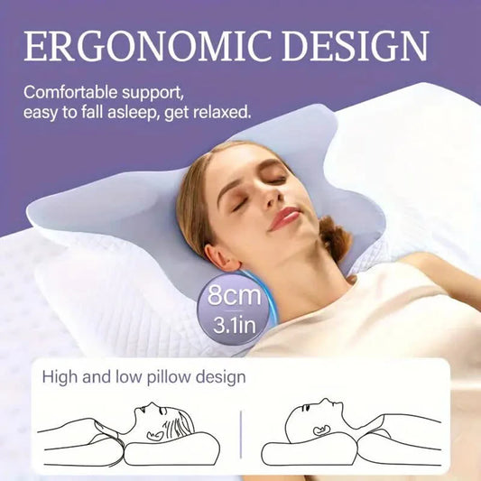 Butterfly Contour Memory Foam Sleep Pillow