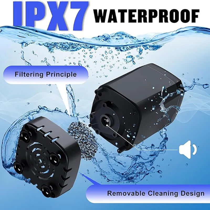 Portable Rechargeable Camping Shower with LED Display