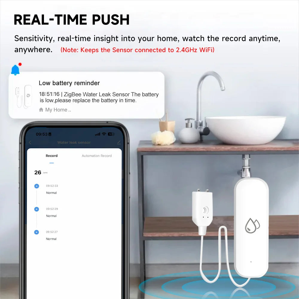 Smart Water Leak Sensor Alarm