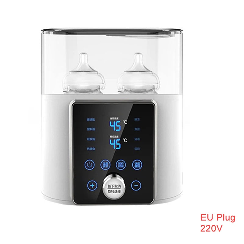 WarmNest
8-in-1 Smart Baby Bottle Warmer & Sterilizer for 2 Bottles