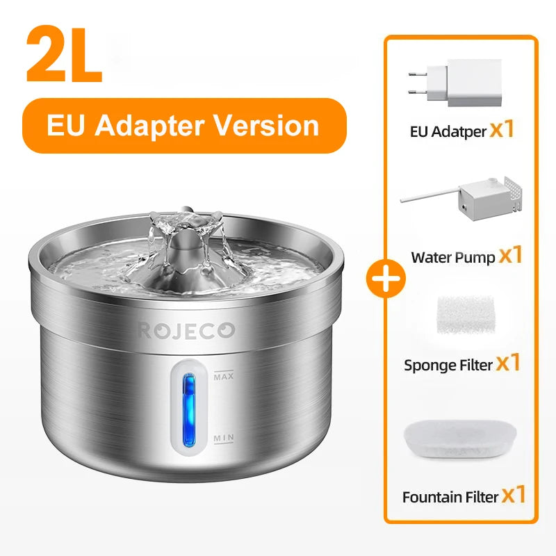 Smart Stainless Steel Pet Water Fountain