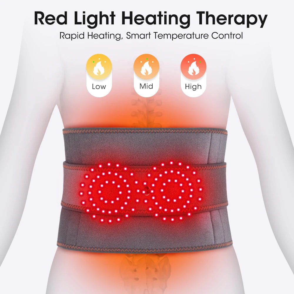 Heated Back & Waist Support Belt