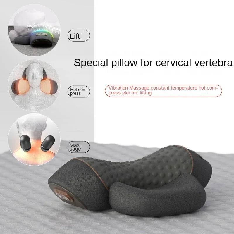 Electric Neck Heating & Vibration Cervical Support Pillow