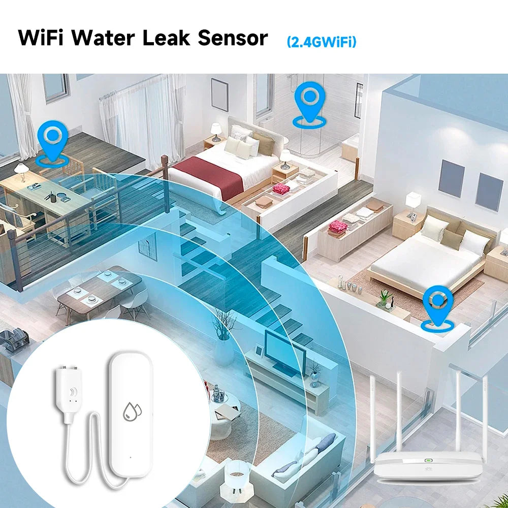 Smart Water Leak Sensor Alarm
