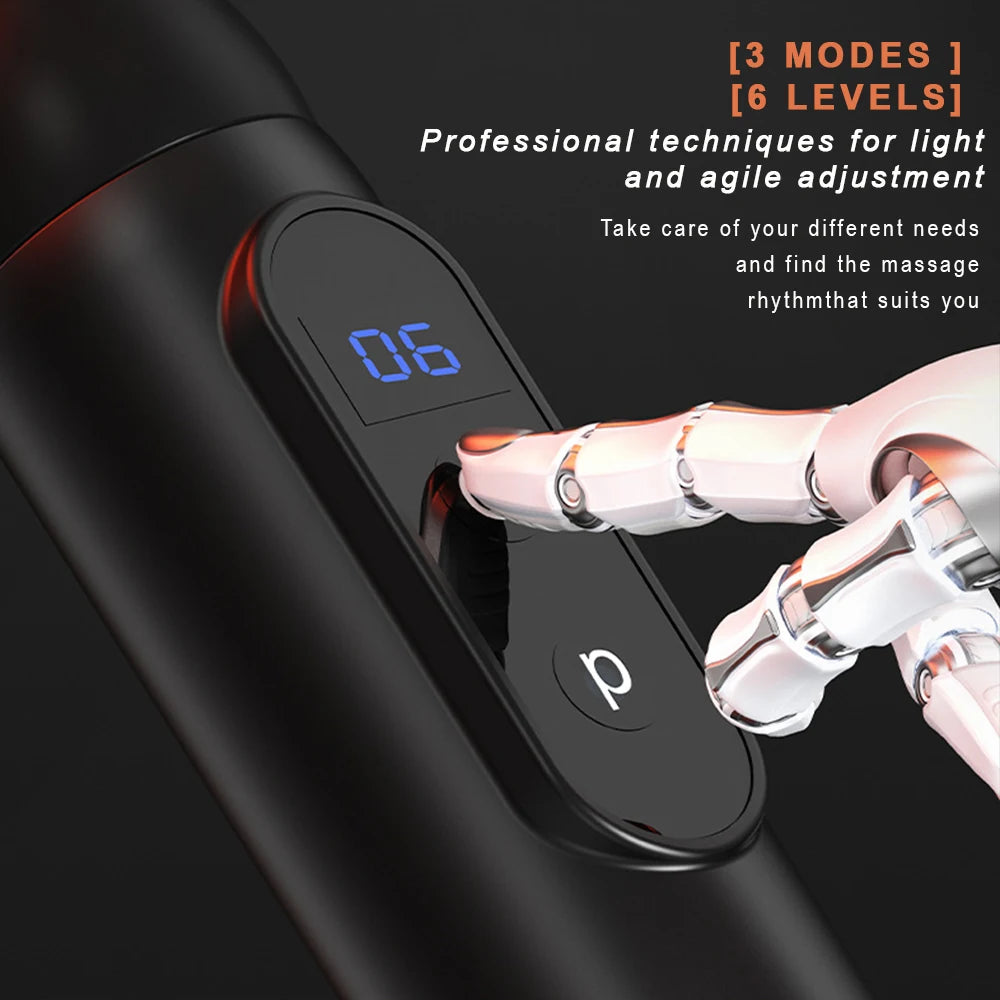 ReachRelief Pro
Deep Tissue Massage Gun with Ergonomic Handle & 9 Speed Levels